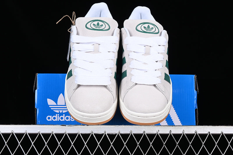 Adidas Campus 00s Crystal White Dark Green