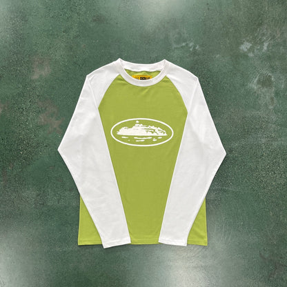 Corteiz Mens Raglan Longsleeve Sage Green