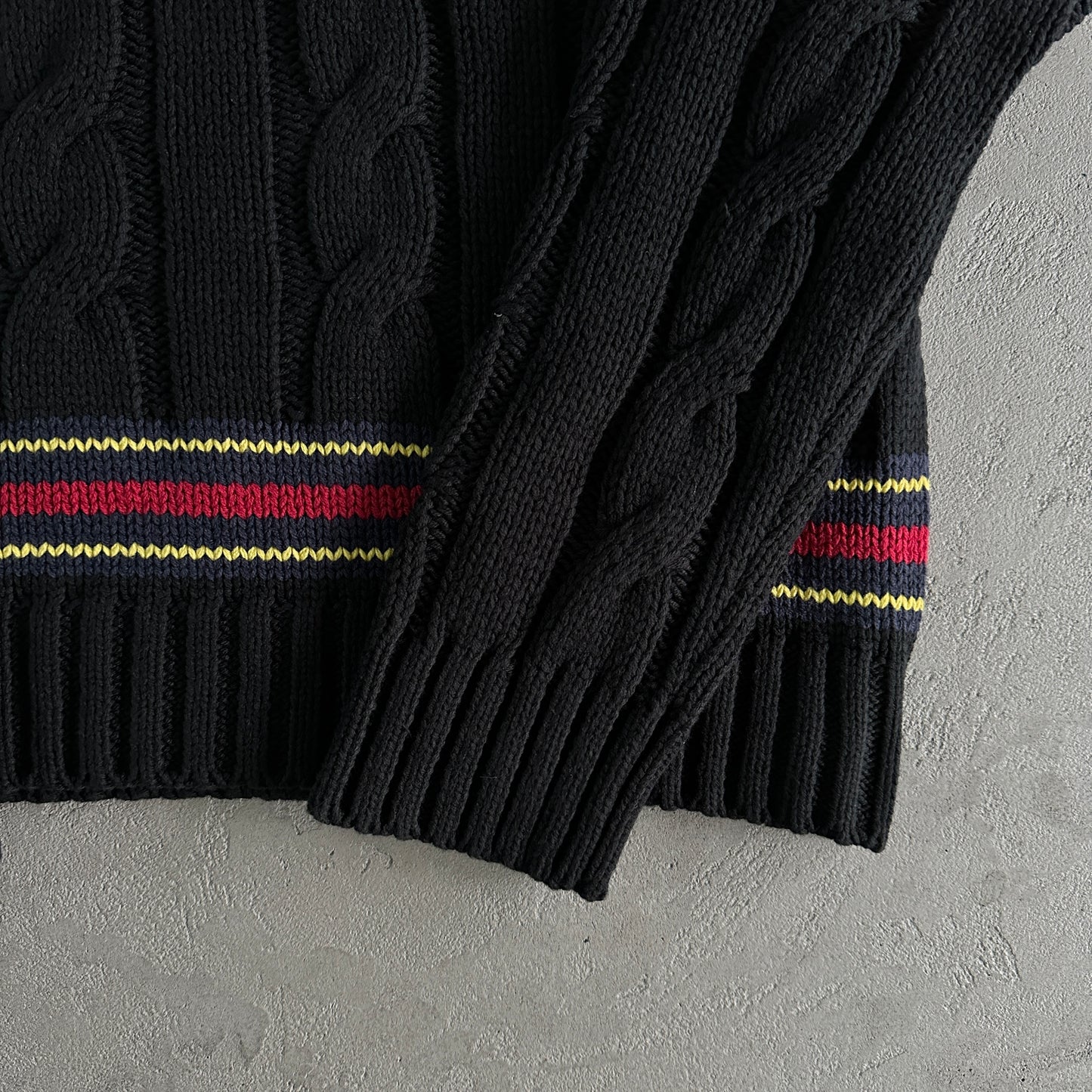 Corteiz Winbledon Knit Sweater Black