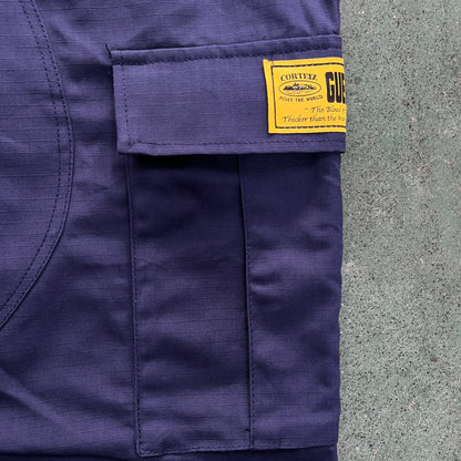 Corteiz Guerillaz Cargo Pants Navy