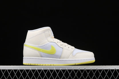 Jordan 1 Mid Voltage Yellow