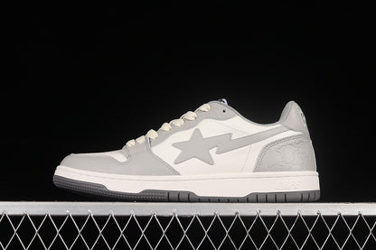 A Bathing Ape Court Sta Light Grey Cream