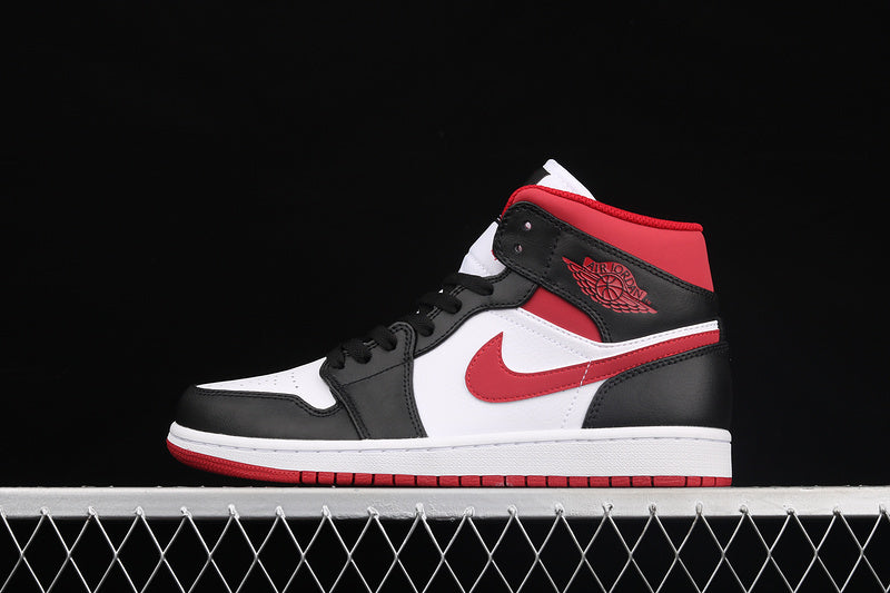 Jordan 1 Mid Gym Red Black White