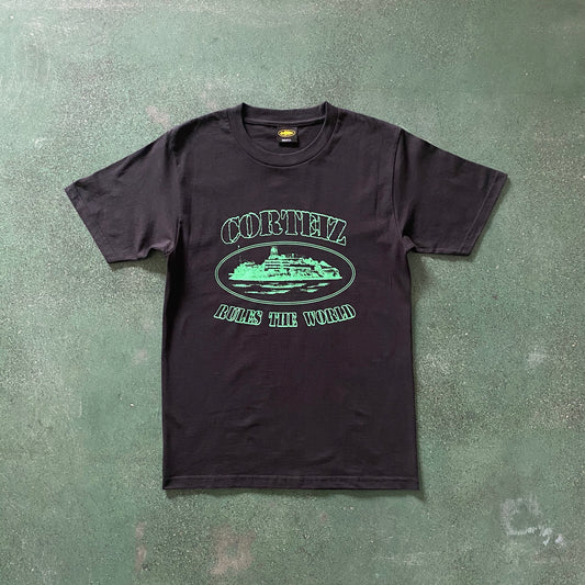 Corteiz Alcatraz Tee Black Green