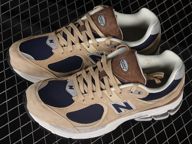 New Balance 2002R Beige Navy Blue