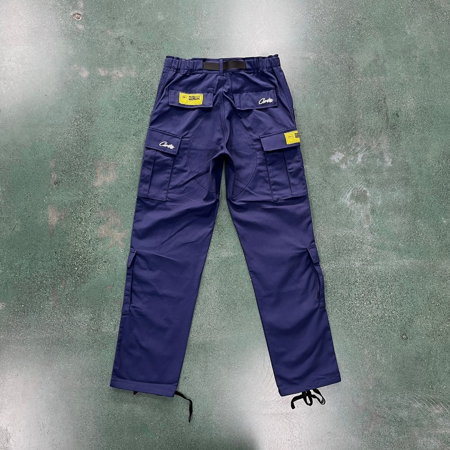 Corteiz Guerillaz Cargo Pants Navy