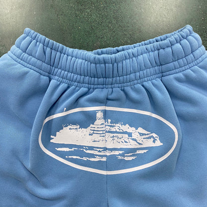 Corteiz Alcatraz Shorts Baby Blue