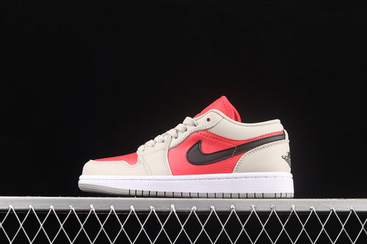 Jordan 1 Retro Low Light Iron Ore Siren Red