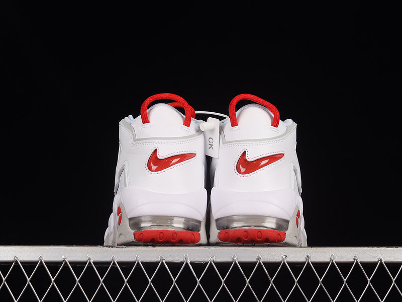 Nike Air More Uptempo 96 White Grey Fog University Red