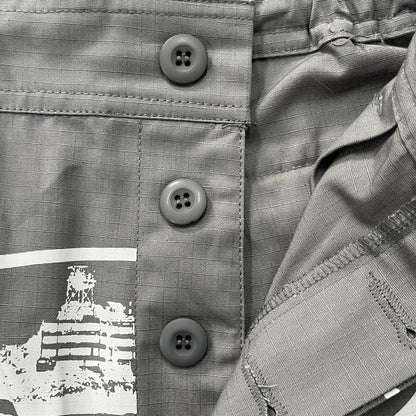 Corteiz Alcatraz Cargo Shorts Grey