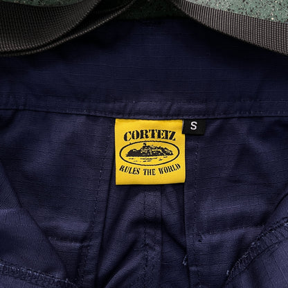 Corteiz Guerillaz Cargo Pants Navy