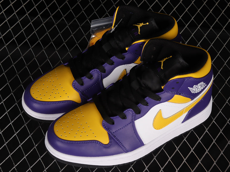 Jordan 1 Mid Lakers