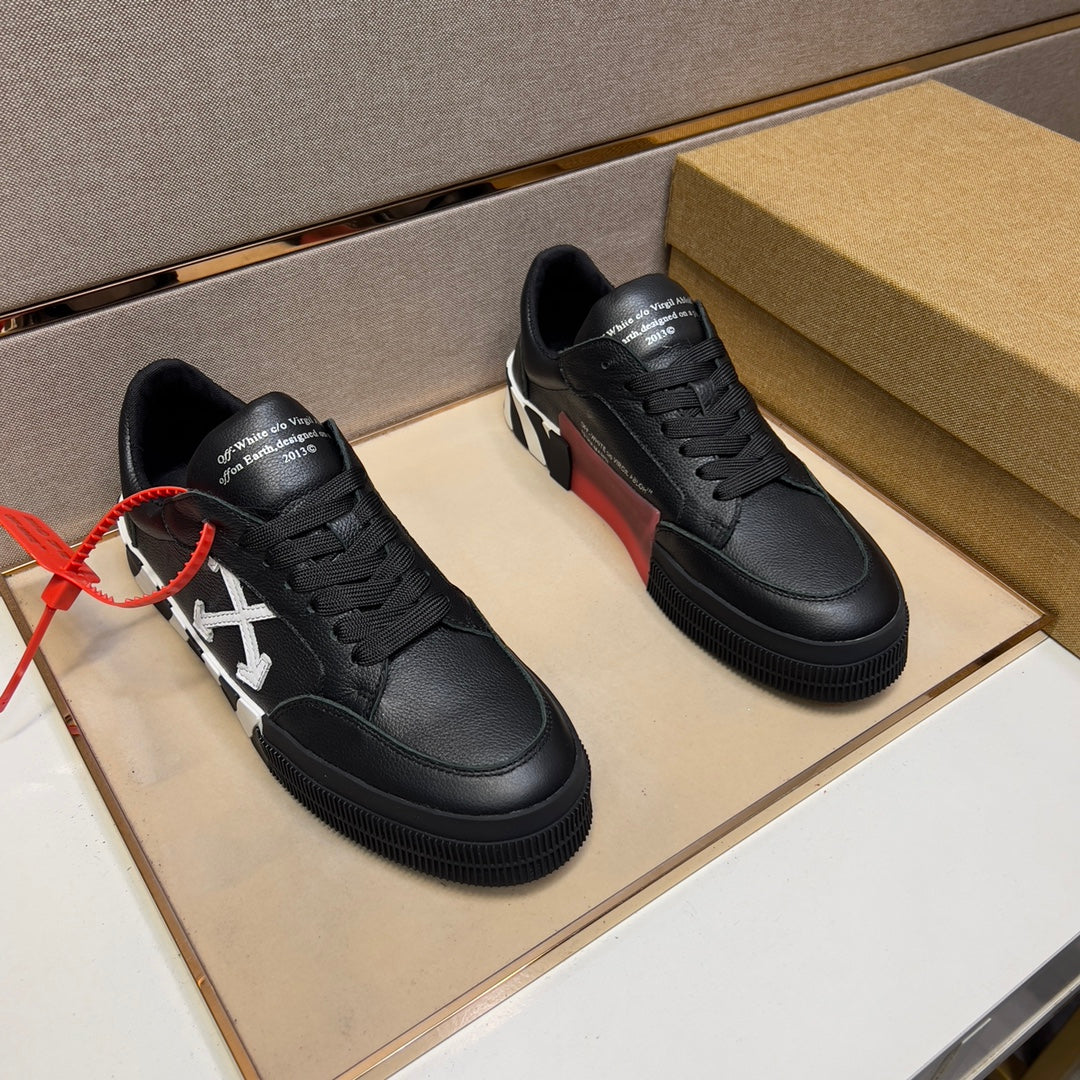 Off-White Vulc Low Black Leather FW19