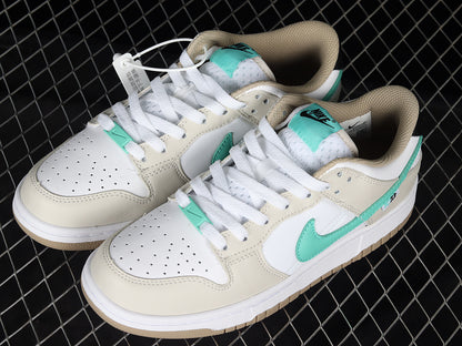 Nike Dunk Low Split Seam White Tan Mint